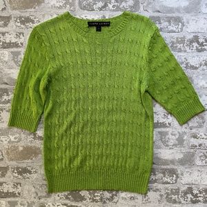 Ralph Laurent 100% Silk Cable Knit Sweater - Excellent Condition!